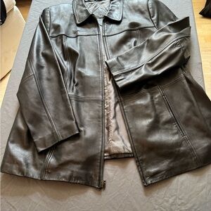 Black Leather Women's‎ Jacket
